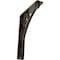 Ekena Millwork Crawley Wrought Iron Bracket, (Single center brace), Antiqued Pale Gold 1 1/2"W x 5 1/2"D x 8"H BKTM01X05X08SCRAPG - alternate 1